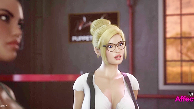 Futanari babes action adventures in a 3d threesome animation