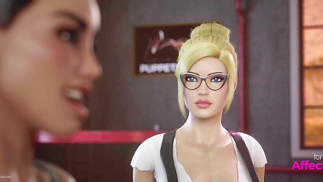 Futanari babes action adventures in a 3d threesome animation