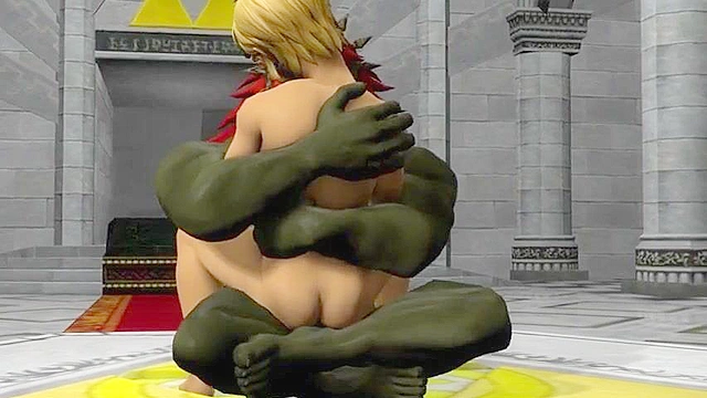 Link gets his ass fucked by the troll king