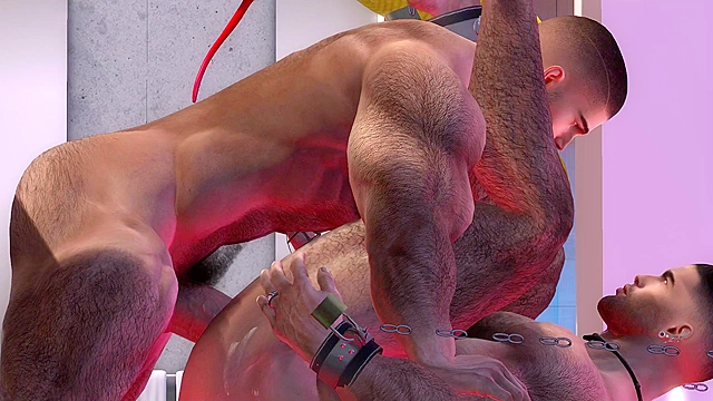 Gay 3D Porn - BROCK'S HOLE - Filmed @ RAGE on SL