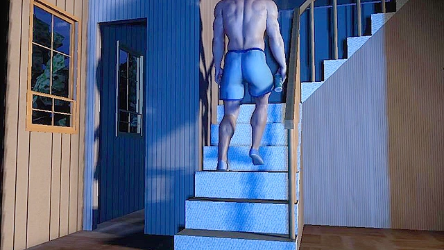 3D Gay Porn - Gay thieves rob straight guy and then gangbang his asshole