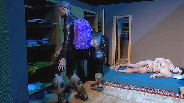 3D Gay Porn - Gay thieves rob straight guy and then gangbang his asshole