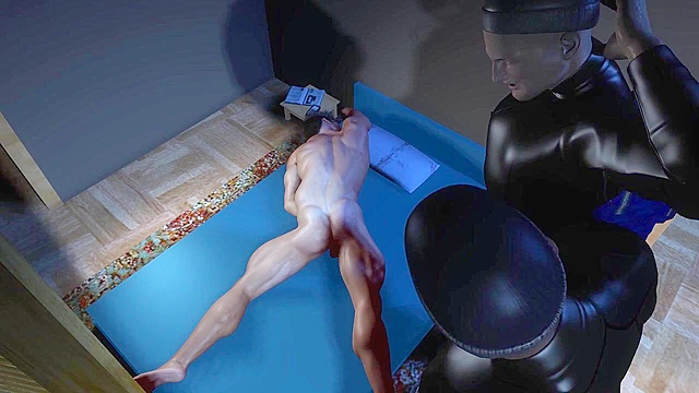 3D Gay Porn - Gay thieves rob straight guy and then gangbang his asshole