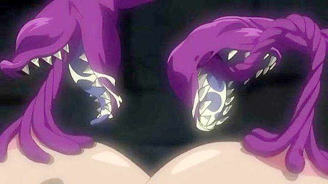 Tentacle monster fucks witch in all holes to absorb magical energy