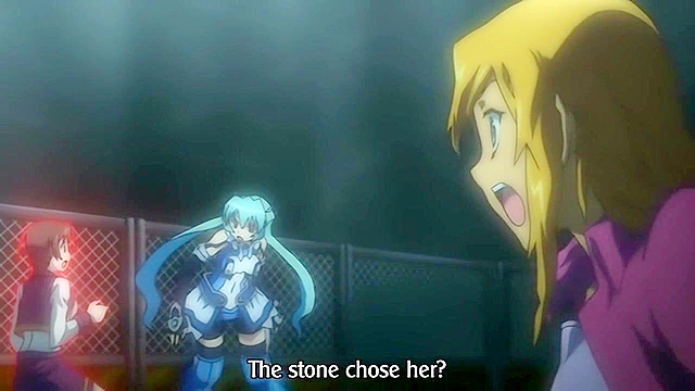 Group of teen hentai girls are bound up by tentacles and double fucked