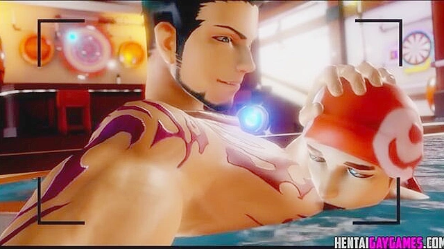 Muscular asian gay fighters having anal sex with toys