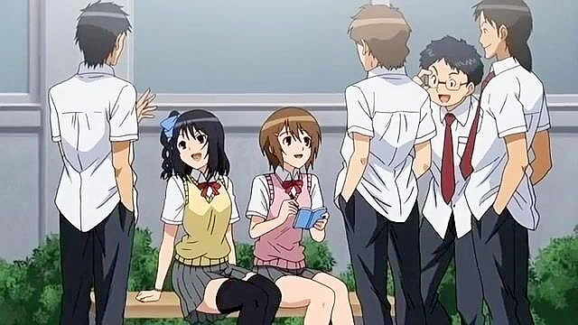 Dirty teacher fucks busty schoolgirl while her shocked friend watches