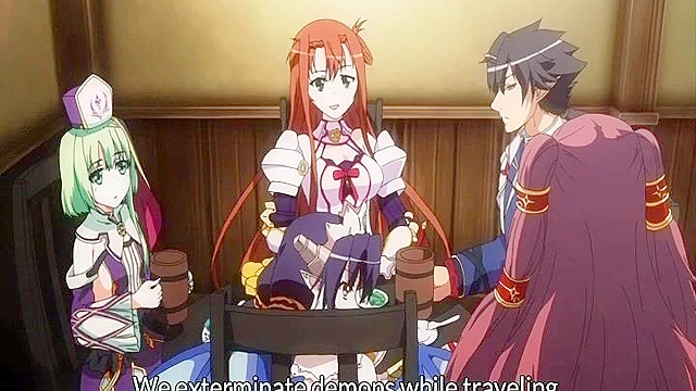 Fucking Demon Tentacles Impregnate Cute Anime Warrior Girls Hard in Church