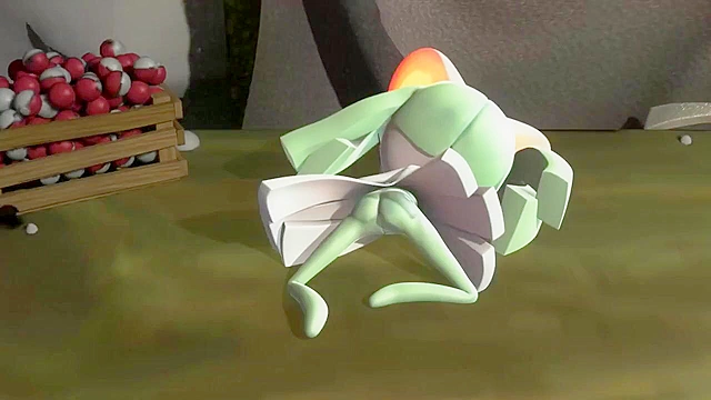 Pokemon trainer gives a rough fucking to one of his pokemon