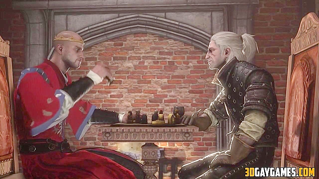 Geralt from the Witcher gets gay ass fucked in missionary style
