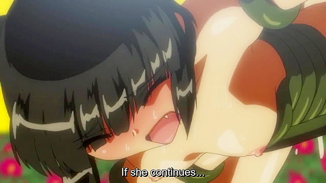 Futanari ghost demon fucks a busty sensei while perverts watch