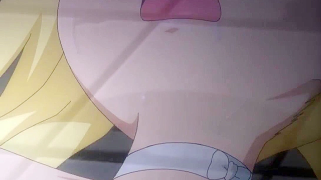 Futanari ghost demon fucks a busty sensei while perverts watch