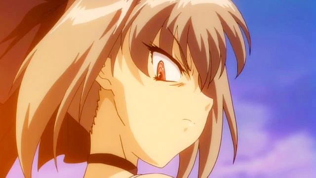 Futanari ghost demon fucks a busty sensei while perverts watch