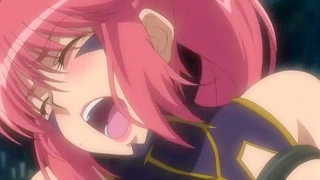 Busty pregnant girl is penetrated in her pussy and ass by tentacles