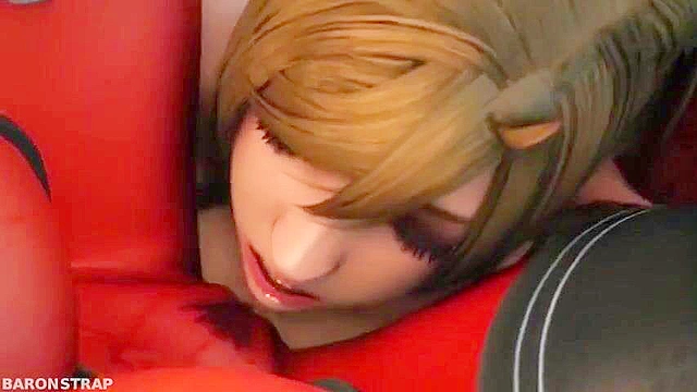 Succubus dominates an Elf making her lick her demon pussy