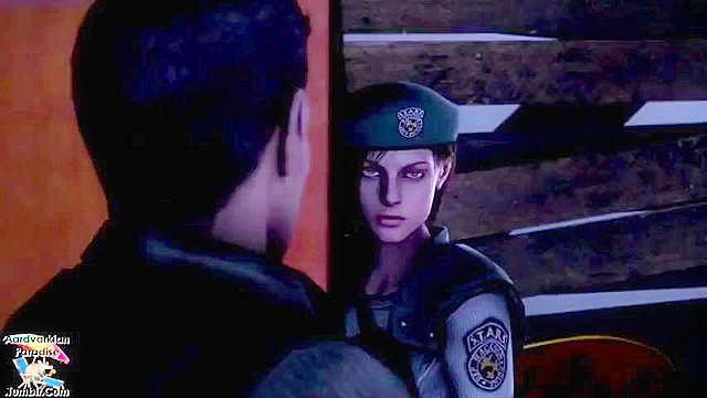 Babe from Resident Evil is fucked up by giant tentacles in her holes