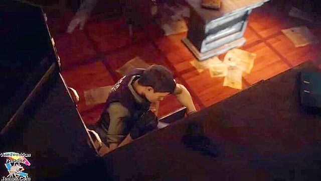 Babe from Resident Evil is fucked up by giant tentacles in her holes