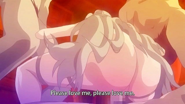 Obscene Plot 2 - Slutty anime slave is tied up, ball gagged, blindfolded till huge cumshots