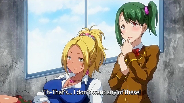 Dirty hentai sluts must fuck an old pervy guy for the semen to cure them