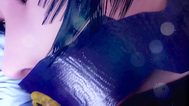 Taimanin Asagi 2.5: Bad End - Enslaved female ninja gangbanged on train