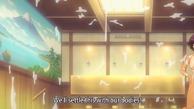 Futa Club! 1 ep2 - Busty futa schoolgirl gets her ass fucked by petite futa with pigtails