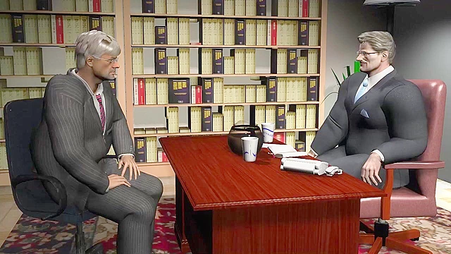 The Applicant's Test - 3D gay porn - Gay boss has new employees fuck his ass