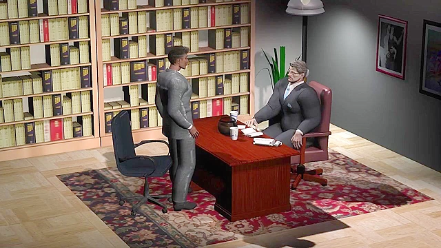 The Applicant's Test - 3D gay porn - Gay boss has new employees fuck his ass