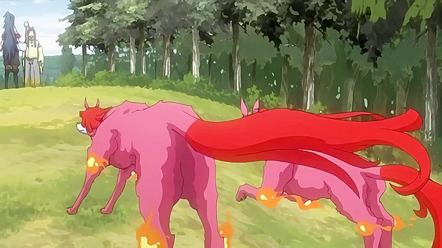 Jet Black Shaga 1 - Old guy is fucking young hentai hottie when attacked by spider monster