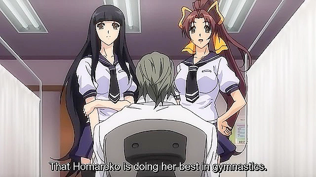 Hentai Gymnastics girls have a groupsex fuck session