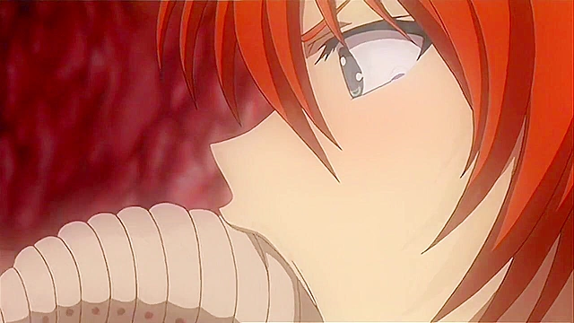 Redhead babe in bikini gets double penetrated on the beach with onlookers