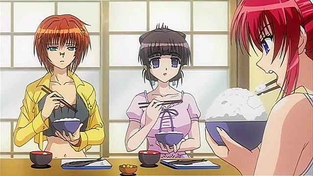 Redhead babe in bikini gets double penetrated on the beach with onlookers