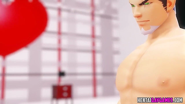 3D gay super heroes ass fucking in sports car