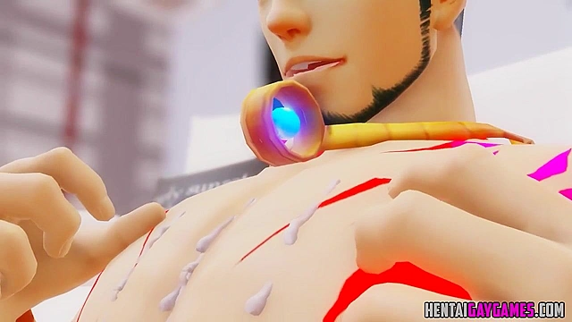 3D gay super heroes ass fucking in sports car