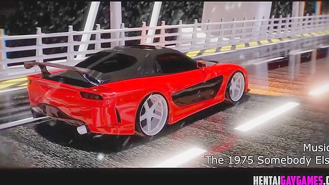 3D gay super heroes ass fucking in sports car