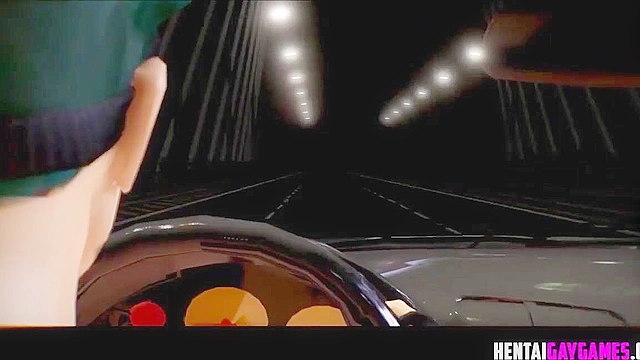 3D gay super heroes ass fucking in sports car