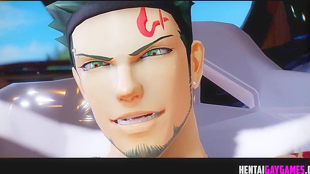 3D gay super heroes ass fucking in sports car