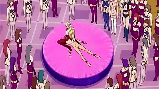 Slave boy gets group fucked by horny hentai bondage schoolgirls