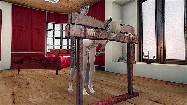 Fallout 4 Ellie gives strapon punishment to Marie Rose