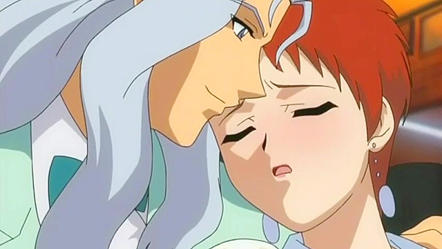 Gold Throbber 1 - Busty anime redhead gets gangbanged on public train while everyone watches