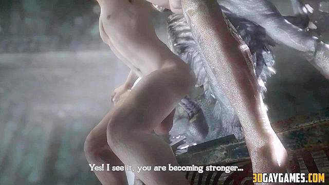 Vampire fucks gay human in the ass roughly