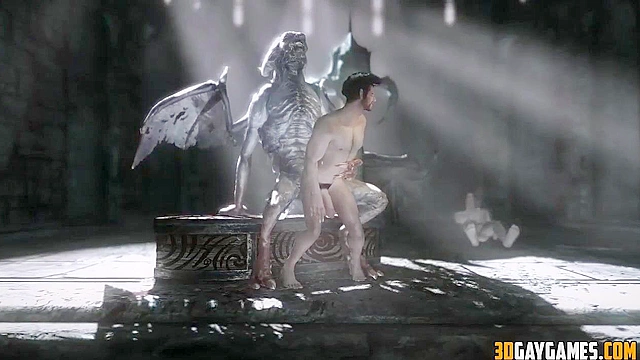 Vampire fucks gay human in the ass roughly