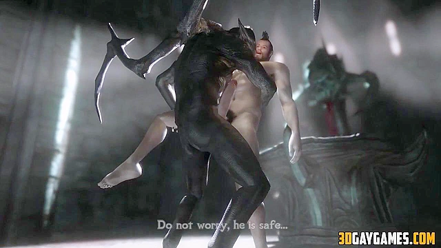 Vampire fucks gay human in the ass roughly