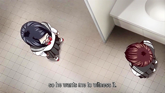 I Can't Reach You 2 - Anime schoolgirl gives up virgin pussy to gangbang to save friend