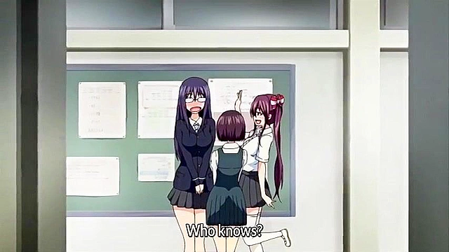 Hinagiku Virgin Lost Club 2 - Blindfolded student has reverse gangbang with hentai schoolgirls