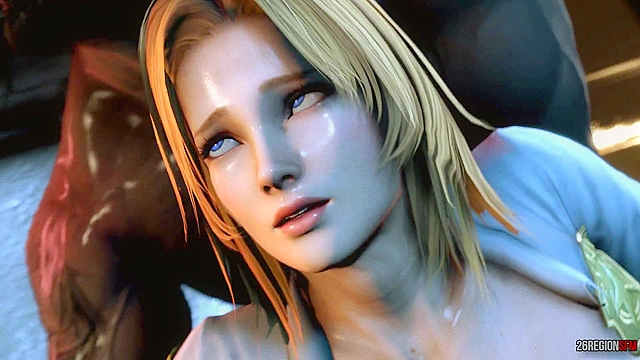 Policewoman Tina Armstrong gets double penetrated by zombies with big 3d cocks