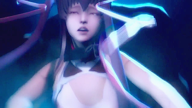 Taimanin Asagi 3: Inside - Hentai ninjas gangbanged by huge dick monsters