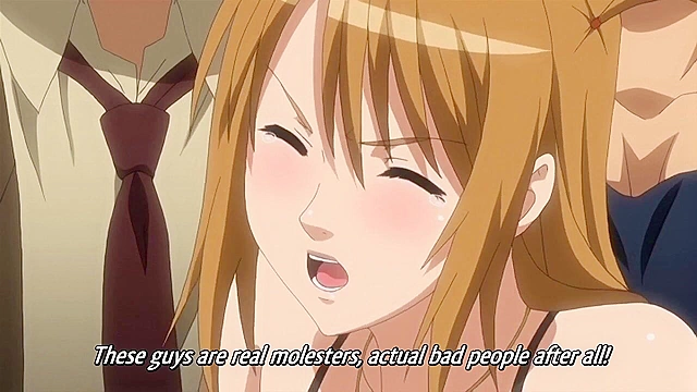 Crimson Girls 2 - Busty anime girl is fucked on train by pervert gang