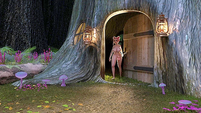 Centaur Things - Futanari centaurs fuck each other in the forest