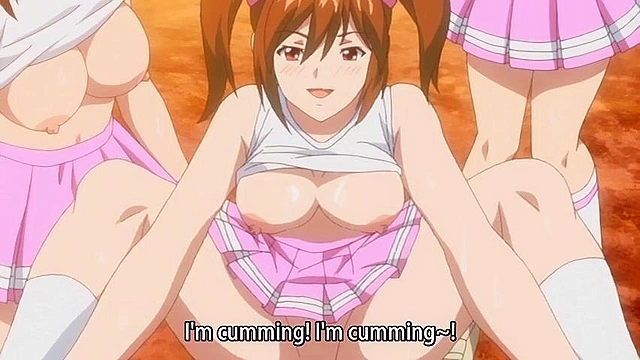 Infection Ball Buster - Sensei gets reverse gangbanged by horny anime schoolgirls