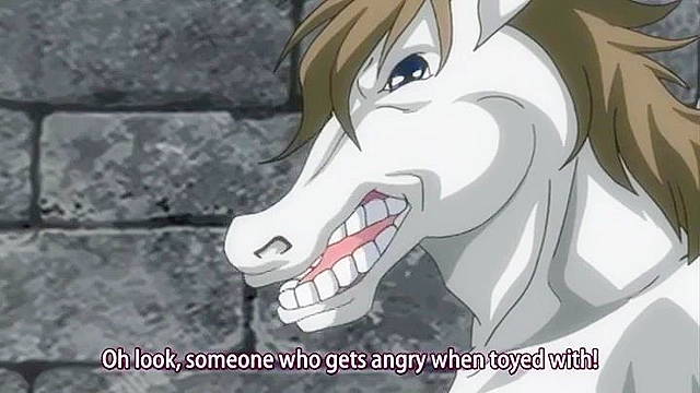 Brain Jacker 2 - Horse alien and pig monsters gangbang a pretty blonde hentai princess